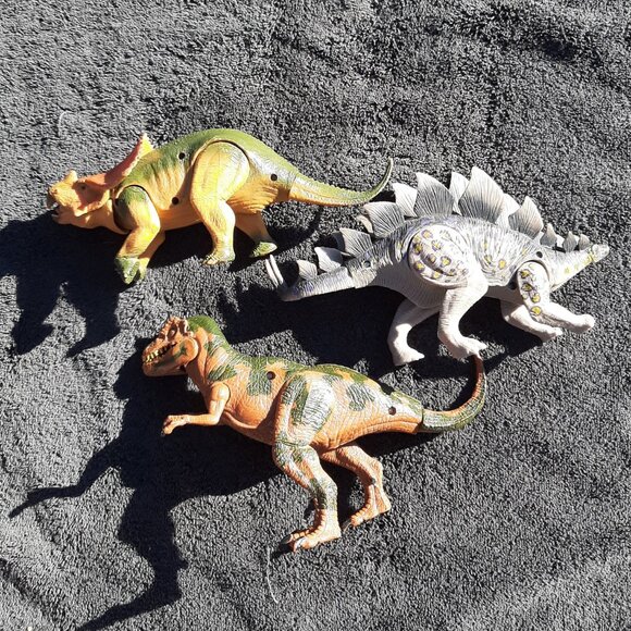 Kid Galaxy Poseable 8" Dino Dinosaur Toy Figure Lot (3) - Picture 5 of 7